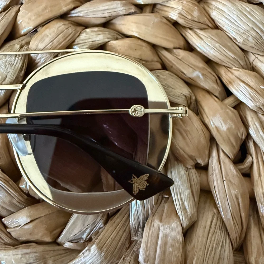 Gucci Round-Frame Metal Sunglasses - Picture 2 of 5